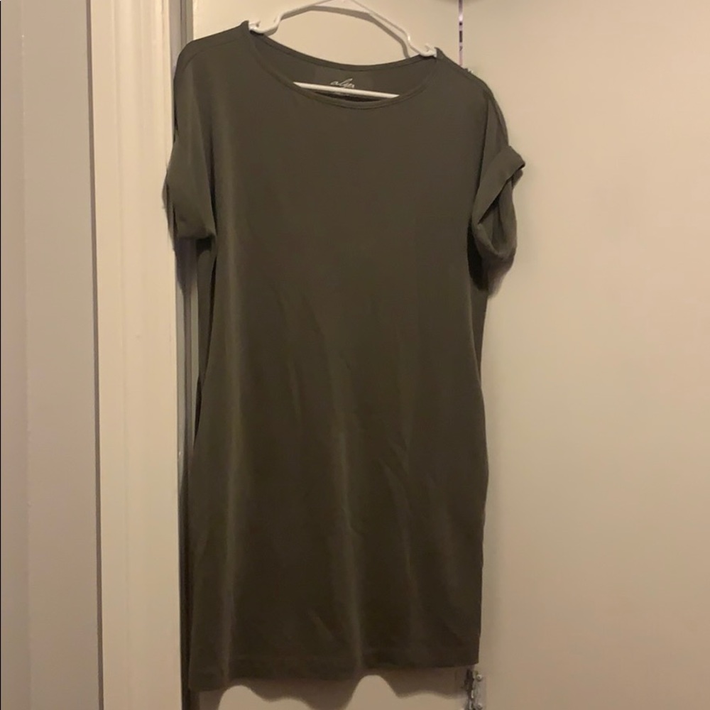 Forest green tshirt dress